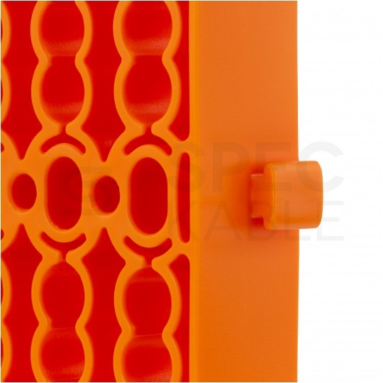 Organizer wiązek kablowych na 24szt. kabli sieciowych NEKU pomarańczowy