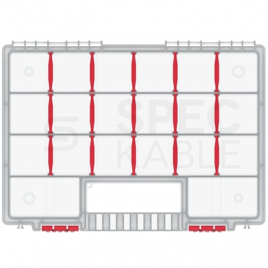 Organizer z przegrodami na narzędzia i akcesoria 344x249x50mm Kistenberg NORT 35