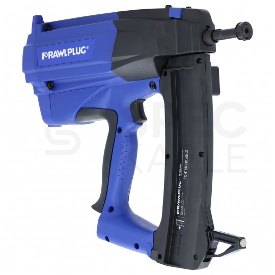 Osadzak gazowy akumulatorowy 7,2V do betonu i stali w zestawie z akumulatorem, ładowarką i walizką Rawlcase RAWLPLUG R-SC40II-XL1