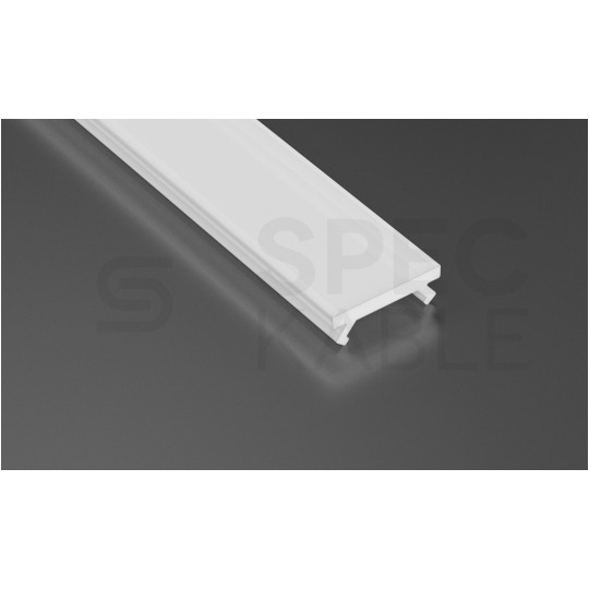 Osłona klosz do profilu LED 1m 2,02mm mleczny TYP A B C PVC LUMINES