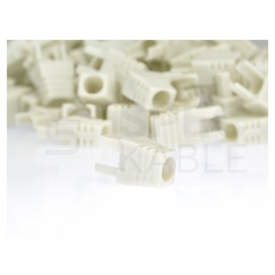 Osłonka wewnętrzna wtyku RJ45 szara WORECZEK 100szt.