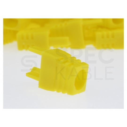 Osłonka wewnętrzna wtyku RJ45 żółta WORECZEK 100szt.