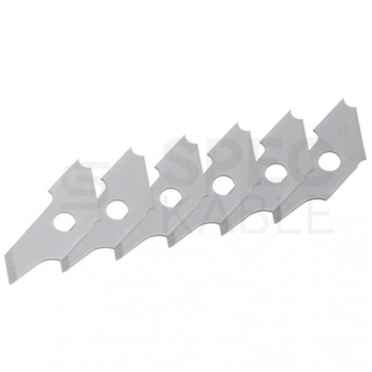 Ostrza wymienne 22mm do fazownika Zestaw 6szt WOLFCRAFT WF5893000