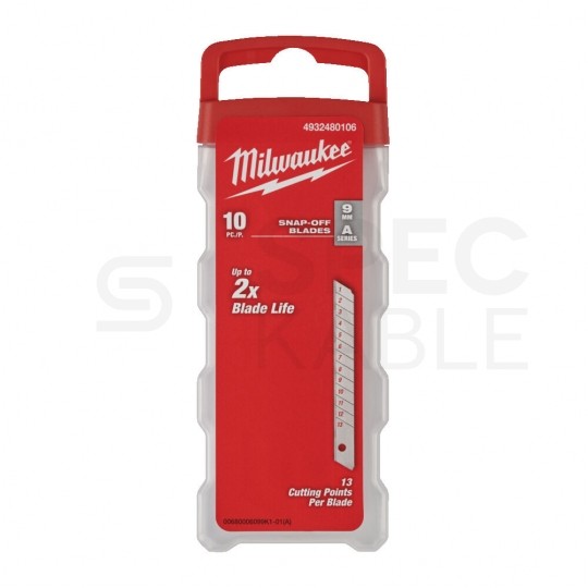Ostrza wymienne łamane 9mm do noża Zestaw 10szt MILWAUKEE