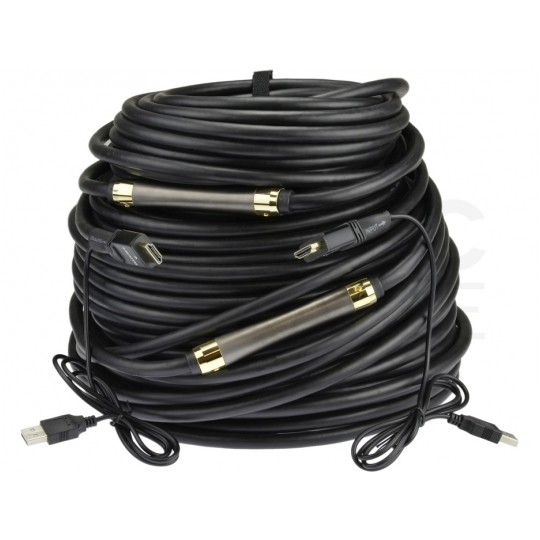 OUTLET AUDA Prestige Kabel HDMI 1.4a Premium High Speed Full HD 4K@24 60m ze wzmacniaczem USB