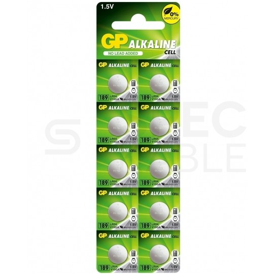 OUTLET Bateria alkaliczna do zegarka LR54 189 1,5V GP BLISTER 10szt.