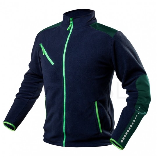 OUTLET Bluza polarowa robocza premium granatowa, wzmacniana tkaniną Cordury rozmiar M/50 NEO 81-506-M