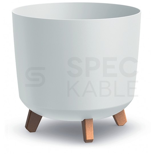 OUTLET Doniczka Gracia Tubus, donica biała na nóżkach śred. 298mm x 285mm Prosperplast