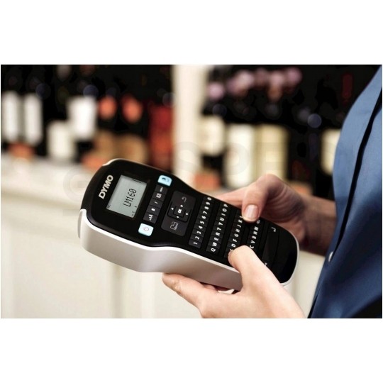OUTLET Drukarka etykiet DYMO LabelManager 160 dla biura, domu, instalatora (LM 160) [S0946320] + taśma DYMO D1 12mm [45013]