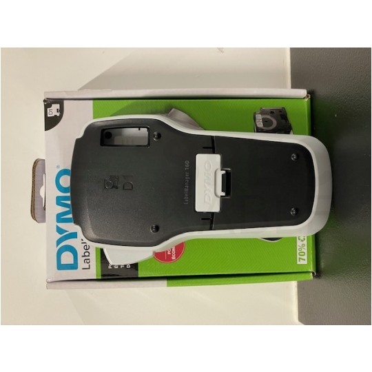 OUTLET Drukarka etykiet DYMO LabelManager 160 dla biura, domu, instalatora (LM 160) [S0946320] + taśma DYMO D1 12mm [45013]