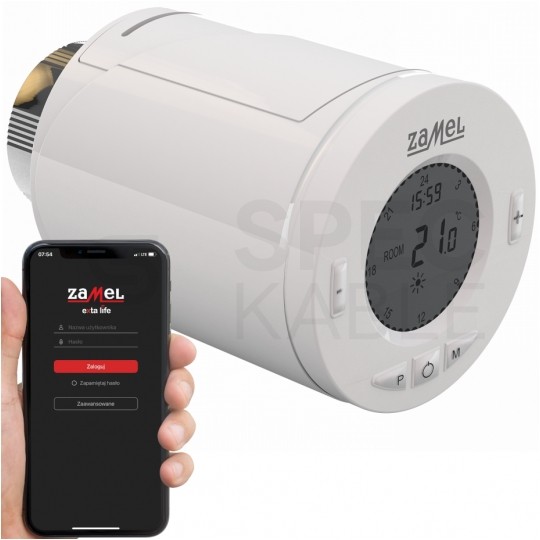 OUTLET Głowica termostatyczna radiowa RGT-01 EXTA LIFE ZAMEL