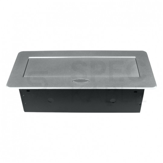 OUTLET Gniazda wpuszczane w blat 3x2P+Z srebrne