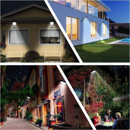 OUTLET Lampa solarna JOCKER LED 120W 12000mAh, panel fotowoltaiczny 12W, czujnik ruchu z przewodem 5m VOLT