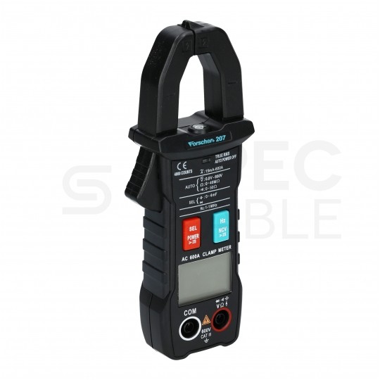 OUTLET Multimetr cęgowy z autozakresem i pomiarem True RMS miernik uniwersalny z wyświetlaczem LCD FORSCHER FS207