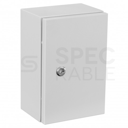 OUTLET Obudowa hermetyczna rozdzielnica metalowa z płytą montażową 300x200x150 IP65 natynkowa NEKU