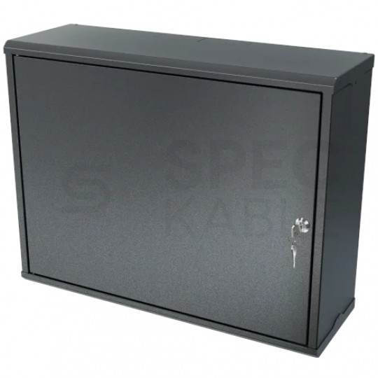 OUTLET Obudowa metalowa szafka TPR-6 CATV 540x420x180mm czarna natynkowa