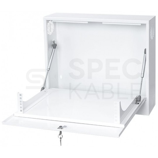 OUTLET Obudowa RACK 19" 2U 130mm pionowa biała