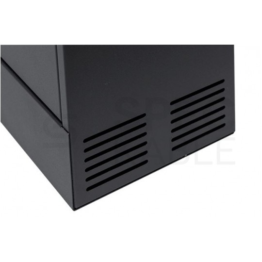 OUTLET Obudowa RACK 19" 2U 130mm pionowa czarna