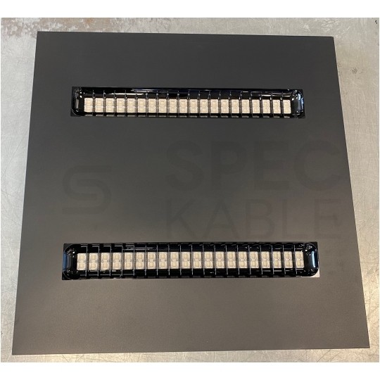 OUTLET Panel ALGINE DOPPIO LED 230V 40W 6000lm NW czarny SPECTRUM LED