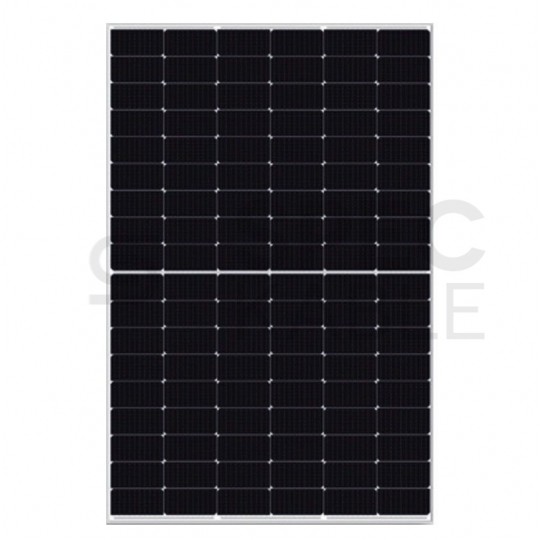 OUTLET Panel solarny fotowoltaiczny monokrystaliczny 410W Half Cut Silver IP68 410W AU410-27V-MH
