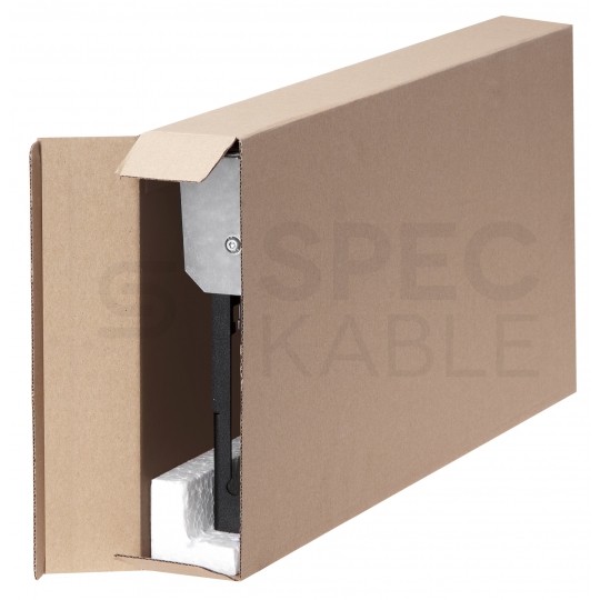 OUTLET Patch panel pusty wysuwany RACK 19" 1U na 24 moduły keystone kat.5e, 6, 6a UTP czarny