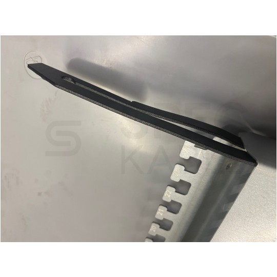 OUTLET Patch panel pusty wysuwany RACK 19" 1U na 24 moduły keystone kat.5e, 6, 6a UTP czarny