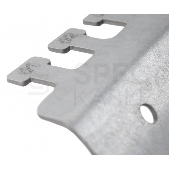 OUTLET Patch panel pusty wysuwany RACK 19" 1U na 24 moduły keystone kat.5e, 6, 6a UTP czarny