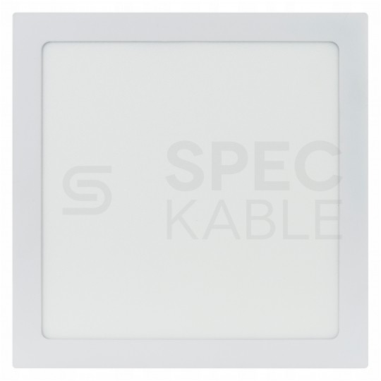 OUTLET Plafon kwadrat podtynkowy LED 24W 4000K 1800LM neutralny