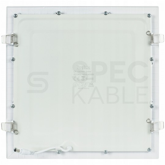 OUTLET Plafon kwadrat podtynkowy LED 24W 4000K 1800LM neutralny