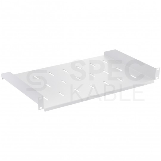 OUTLET Półka stała do szafy RACK 19" 1U 250mm szara NEKU