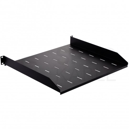 OUTLET Półka stała do szafy RACK 19" 1U 400mm czarna NEKU