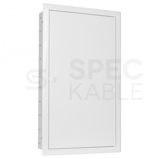 OUTLET Rozdzielnica podtynkowa metalowa 4x18 modułów IP30 (400V AC) 735x415x130mm drzwi pełne KOLE SYSTEMS