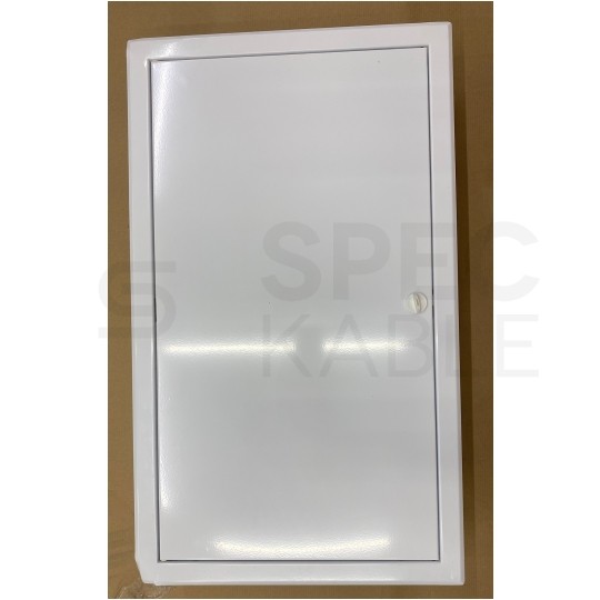OUTLET Rozdzielnica podtynkowa metalowa 4x18 modułów IP30 (400V AC) 735x415x130mm drzwi pełne KOLE SYSTEMS