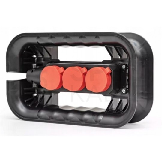 OUTLET Rozwijak do kabli z listwa elektryczną ( brak kabla w zestawie ) 3xGN typ F IP44 Qbrick System Custom Cable Winder Set