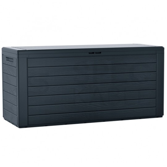OUTLET Skrzynia ogrodowa Woodebox 280L antracytowa 438x1160x550mm Prosperplast