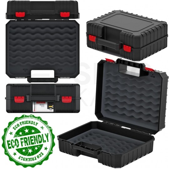OUTLET Skrzynka na elektronarzędzia walizka z pianką zabezpieczającą 384x335x144mm Kistenberg KHV40P