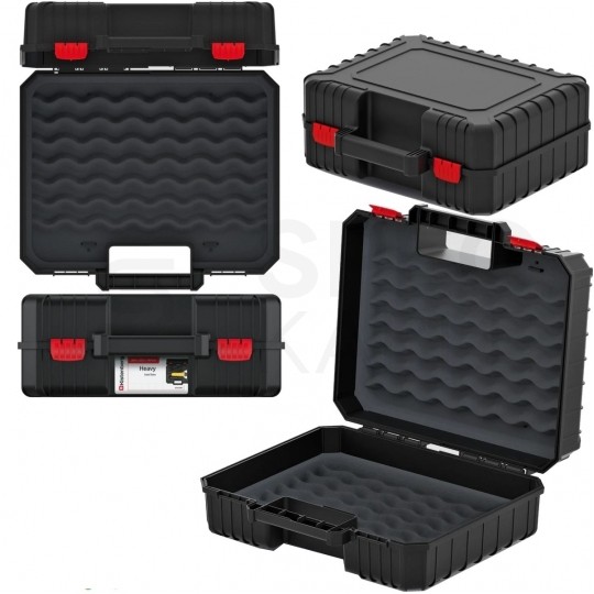 OUTLET Skrzynka na elektronarzędzia walizka z pianką zabezpieczającą 384x335x144mm Kistenberg KHV40P