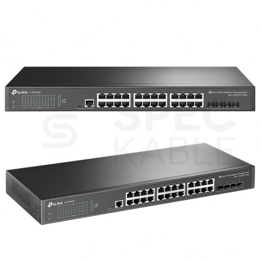 OUTLET Switch 19" RACK 24x port RJ45 (Gigabit Ethernet 1000Mb/s) + 4x port SFP+ (10Gb/s) przełącznik zarządzalny L2+ TP-Link TL-SG3428X