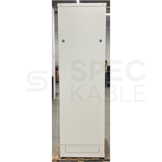 OUTLET Szafa stojąca 19" 42U 600x600mm drzwi szklane szara BKT