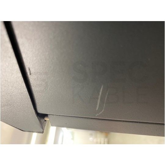 OUTLET Szafa stojąca RACK 19" 42U 600x800mm drzwi szklane czarna NEKU FLR + wyposażenie