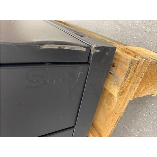 OUTLET Szafa stojąca RACK 19" 42U 600x800mm drzwi szklane czarna NEKU FLR + wyposażenie