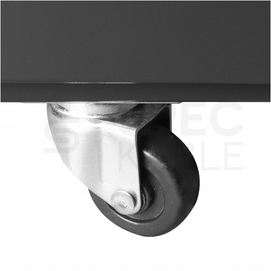 OUTLET Szafa stojąca RACK 19" 42U 600x800mm drzwi szklane czarna NEKU FLR + wyposażenie