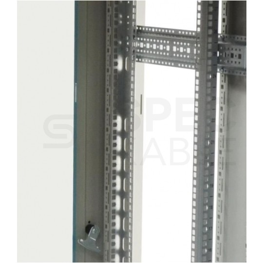 OUTLET Szafa stojąca RACK 19" 42U 800x1000mm drzwi szklane czarna TOTEN G7