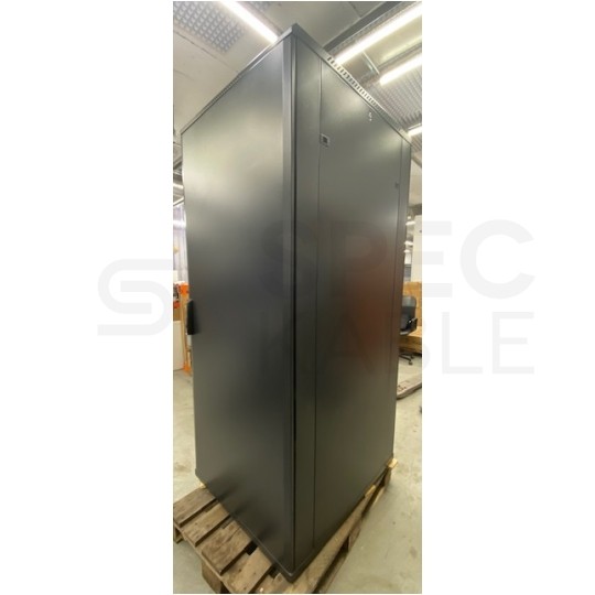 OUTLET Szafa stojąca RACK 19" 42U 800x1000mm drzwi szklane czarna TOTEN G7