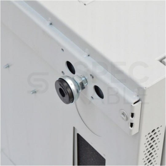 OUTLET Szafa stojąca RACK 19" 42U 800x1000mm drzwi szklane czarna TOTEN G7