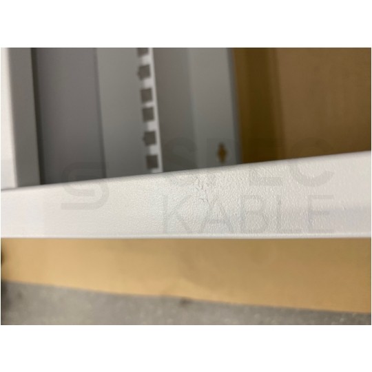 OUTLET Szafa wisząca RACK 10" 6U 300mm drzwi szklane szara NETRACK S-Line