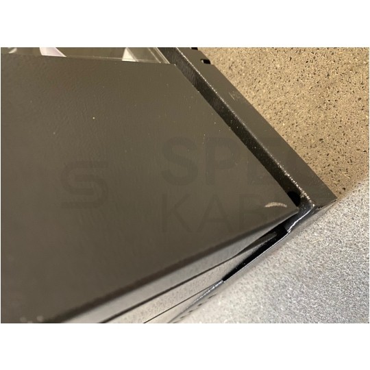 OUTLET Szafa wisząca RACK 19" 12U 600mm drzwi szklane czarna NEKU TS BOX