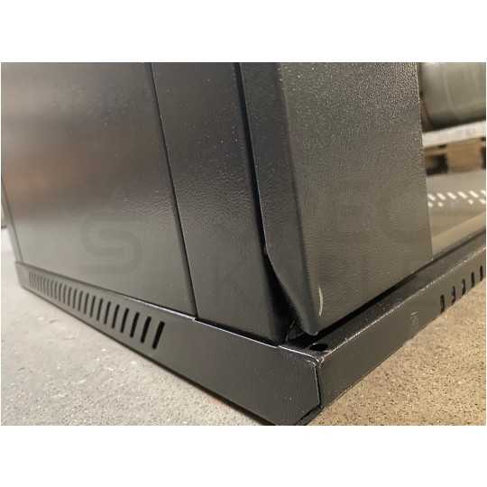 OUTLET Szafa wisząca RACK 19" 12U 600mm drzwi szklane czarna NEKU TS BOX