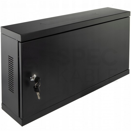 OUTLET Szafa wisząca RACK 19" 2U typu skrzynka uniwersalna TPR 120mm czarna CATV NEKU