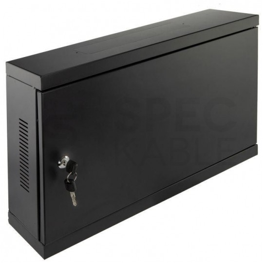OUTLET Szafa wisząca RACK 19" 2U typu skrzynka uniwersalna TPR 120mm czarna CATV NEKU